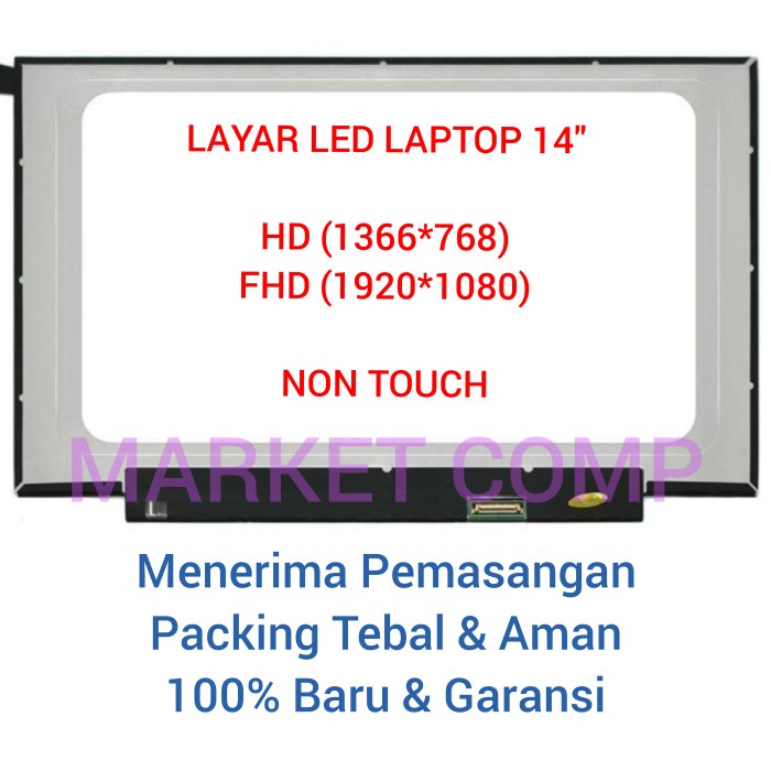 Ready LAYAR LED LCD LAPTOP HP 14 14s 14-FQ 14s-FQ 14s-FQ000 14s-FQ0xxx 14s-FQ1xxx 14s-FQ2xxx