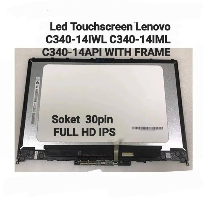 Ready Lcd Lenovo Touchscreen Ideapad C340 C340-14IWL C340-14IML C340-API