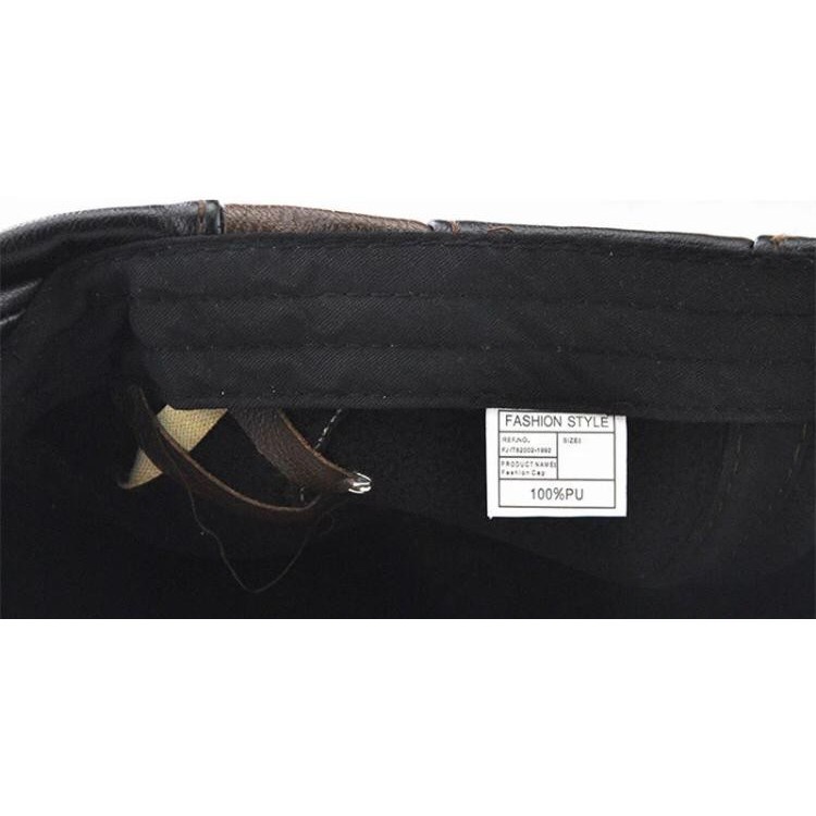 Topi Kulit Pria Topi Pet Flat Cap Jamont TP06