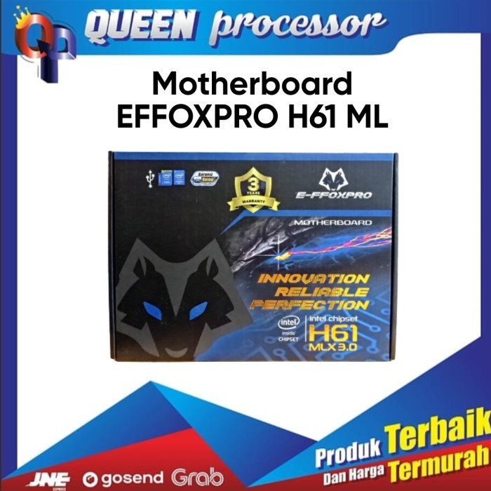 [Expert] Motherboard EFFOXPRO H61 MLX USB 3.0 GARANSI 3 TAHUN TUKAR BARU