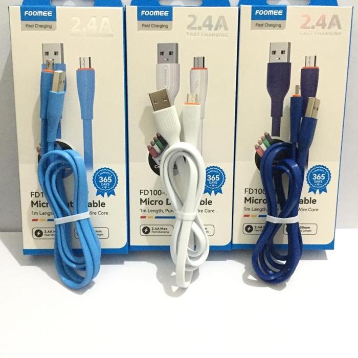 (Expert) Foomee Kabel Data FD100-M Micro/FD100-C Type-C/FD100-L Lightning 1M