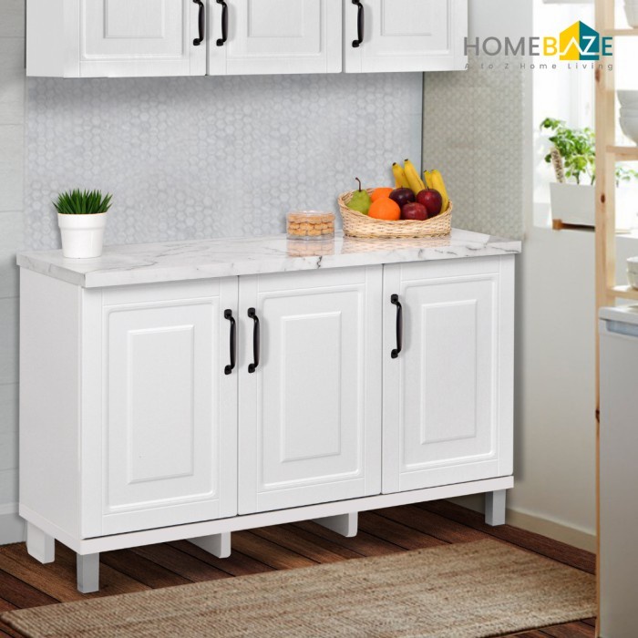 [Expert] KITCHEN SET MINIMALIS ATAS BAWAH PUTIH,