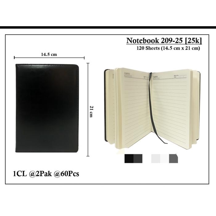 

Kualitas terbaik] agenda seminar hitam kulit sintetis a5 adam 120 lembar 14.5x 21 cm