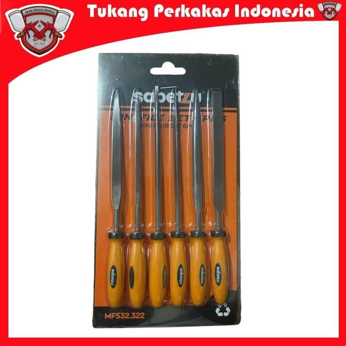 Sudimampir Kikir Set 6Pcs 4 Inch Kikir Gergaji Set Kikir Segitiga
