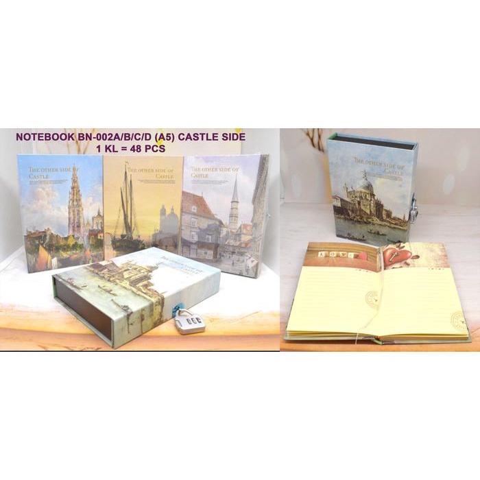 

paling diminati] buku agenda wengu gembok the other side of castle 15x21x4 cm