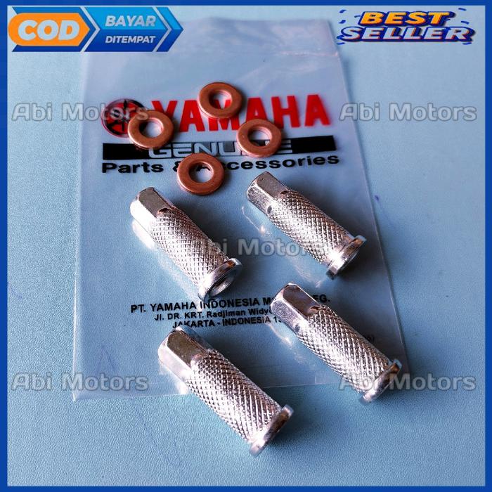 Sudimampir Satu Set Mur Head Nanas Dan Ring Silinder Head Jupiter Z Vega R Zr Mio Fino Nouvo Rx