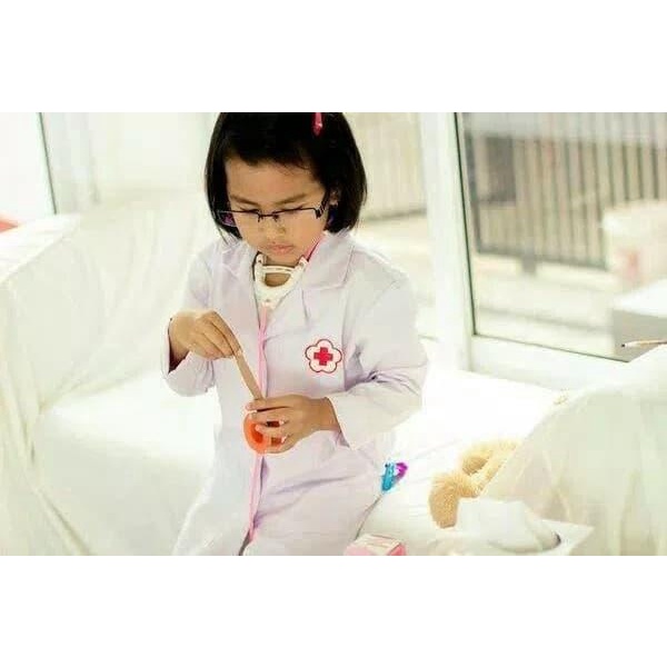 Promo baju dokter/mainan dokter-dokteran/stetoskop mainan/alat dokter