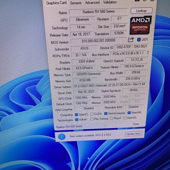 [Expert] asus rx580 8gb oc