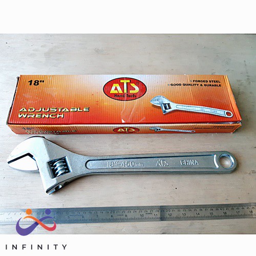 KUNCI INGGRIS ATS 18 INCH SERBAGUNA INFJ