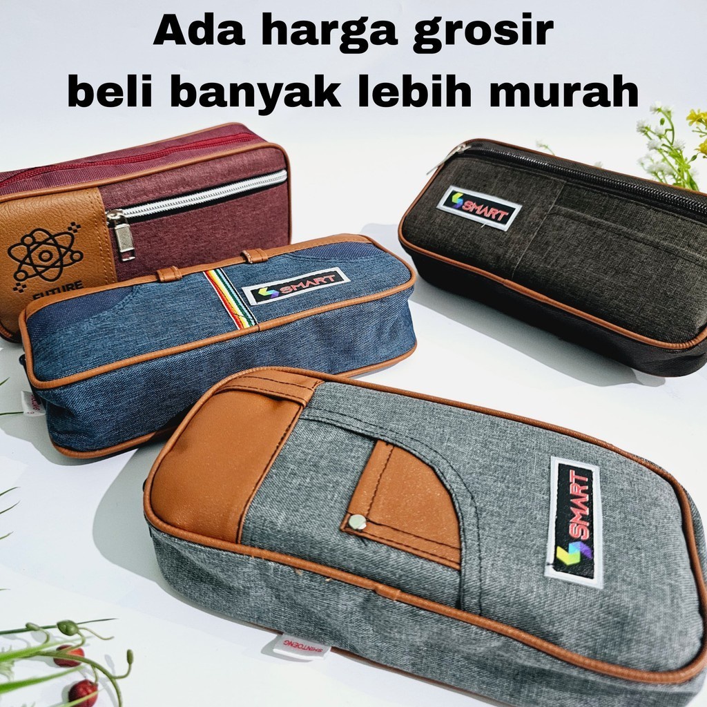 

SOS Kotak Pensil Sleting Shintoeng-Smart/Pencil Pouch/Tempat Pensil/Dompet Pensil/Tepak