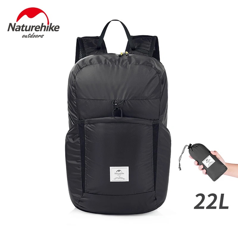 Naturehike Super Lightweight Backpack Durable 30D Nylon Water-resistant Foldable Travel Bag Compact