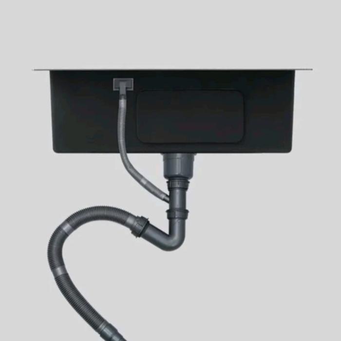 Terlaris Kitchen Sink Stainless 6045 Bak Cuci Piring 1 Lubang 60 Cm X 45 Cm