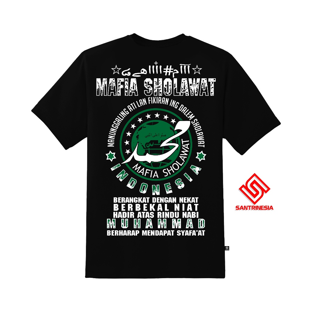 BEST Santrinesia Kaos Mafia Sholawat Nahdlatul Ulama Santri Mafis