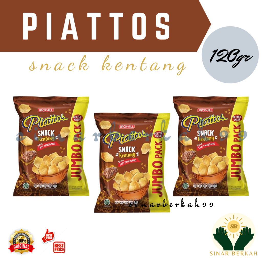 

Piattos Snack Kentang Sapi Panggang 120 Gram