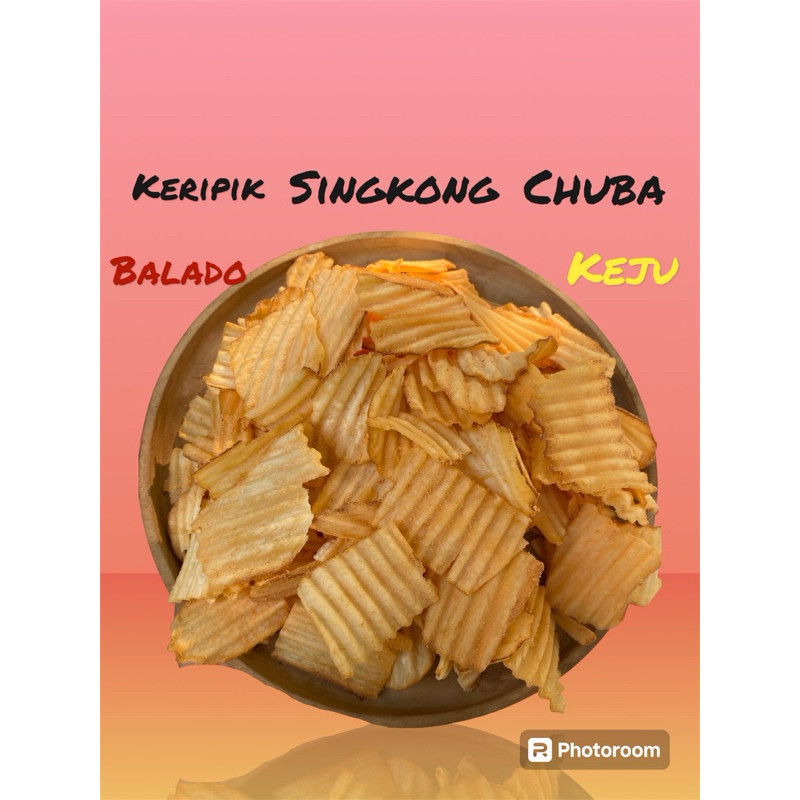 

Keripik Singkong Chuba Balado dan keju Gram