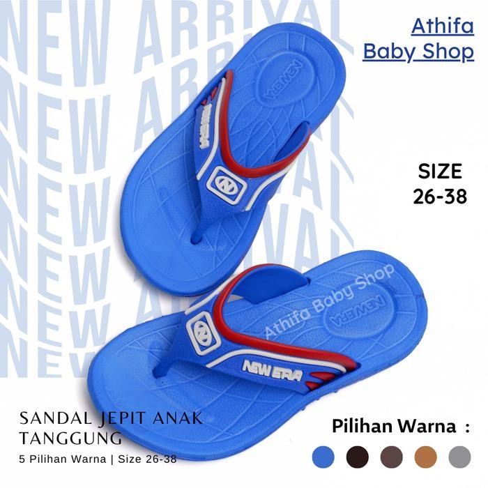 Chibella-Sandal Jepit Anak Laki Cowok Karet Spon SD SMP Tanggung New Era 37006