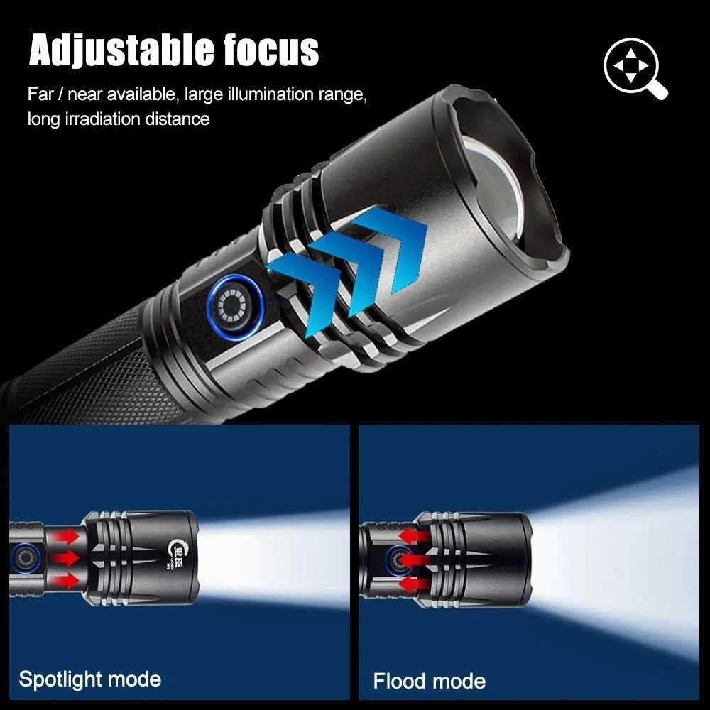 Senter LED Tactical Flashlight XHP50 1500 Lumens - P50 BESTSUN