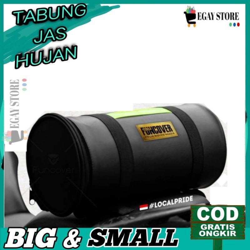 Tabung Penyimpanan Jas Hujan Tas Bagasi Tempat Mantel Di Motor Sport Laki Vixion CBR CB150R Ukuran