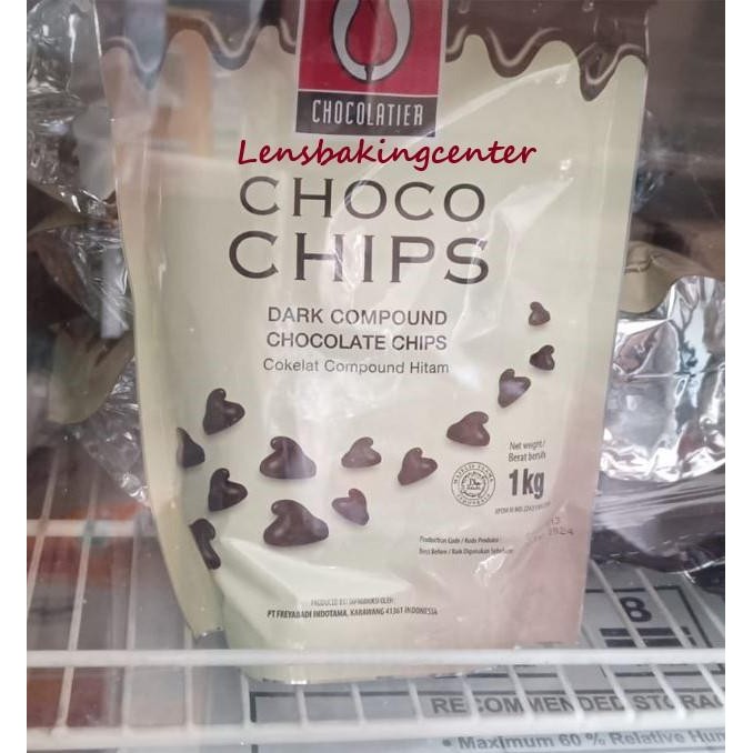 

TULIP DARK COMPOUND CHOCO CHIPS PACKINGORI 1KG / 1 KG 250GR/250 GRAM