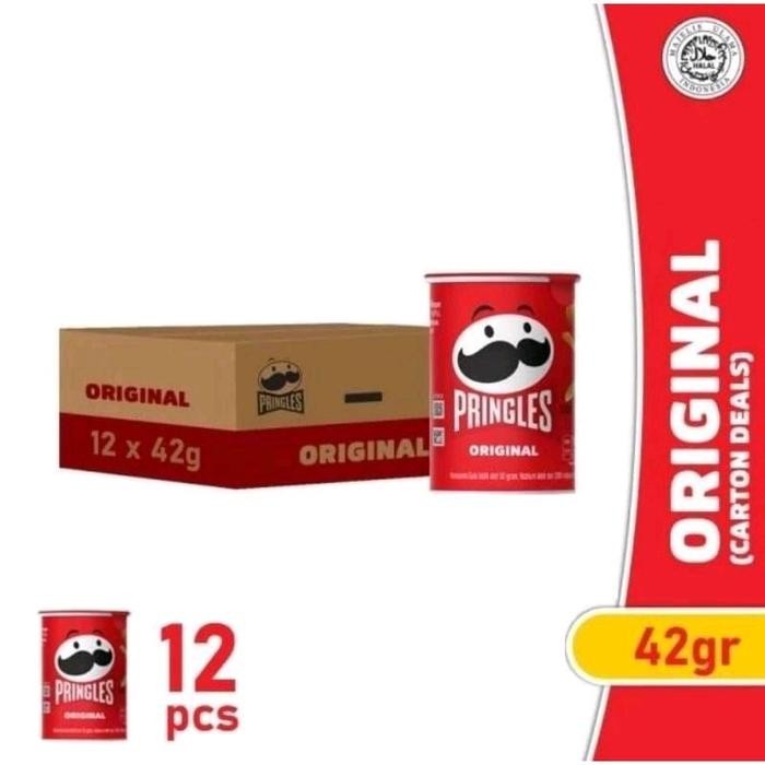 

PRINGLES POTATO 42GRAM MINI VARIAN ORIGINAL DUS ISI 12