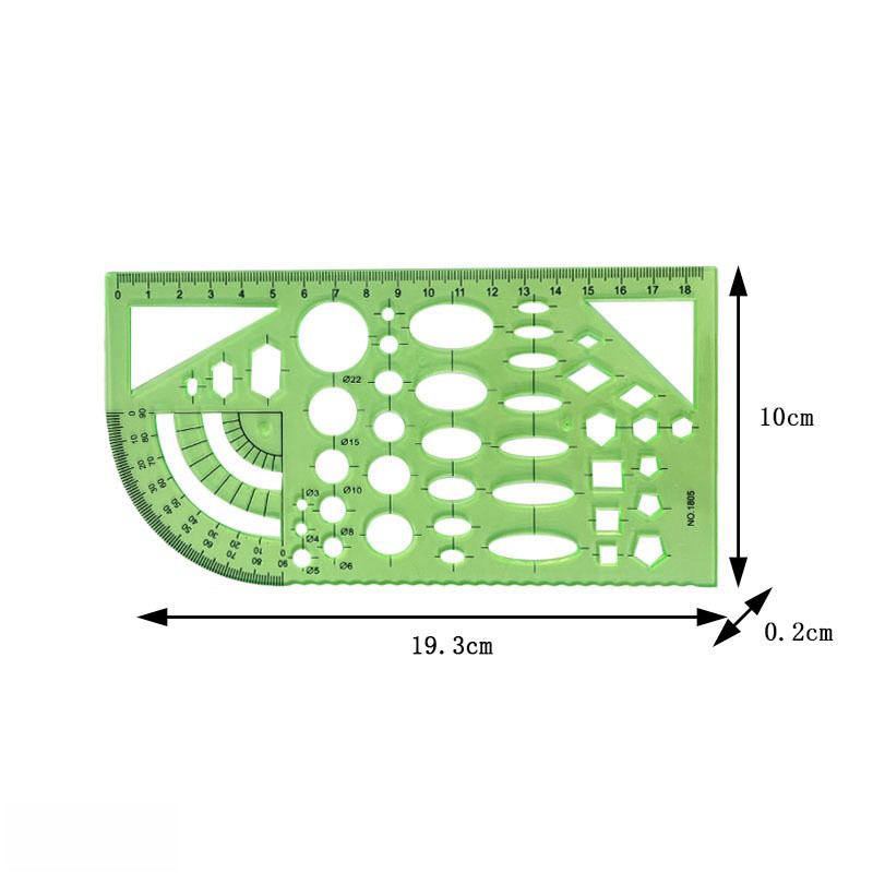 

6Pcs Penggaris bentuk arsitek desain interior alat desain Alat tulis perlengkapan sekolah