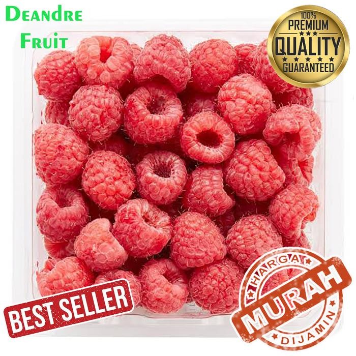 

BisaInstan- GROSIR MURAH Frozen Raspberry packingan 5 x 100gr Buah Beku Raspberry