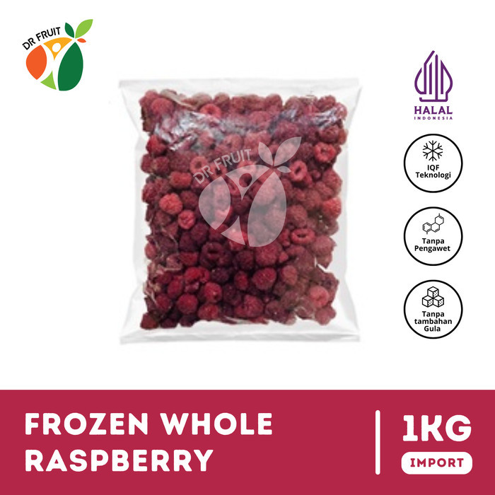 

BisaInstan- Buah Raspberry Beku Frozen Raspberry (IQF) 1 KG