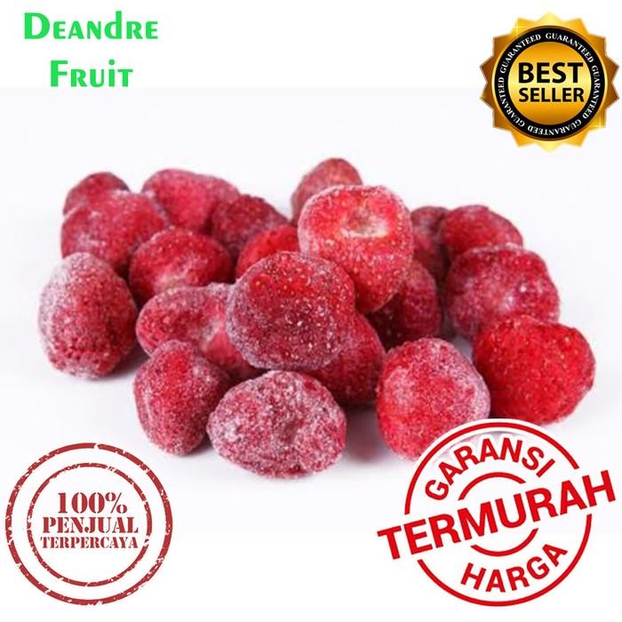 

BisaInstan- DIJAMIN MURAH 1kg Frozen Strawberry Grade A Super Buah Beku Stroberi