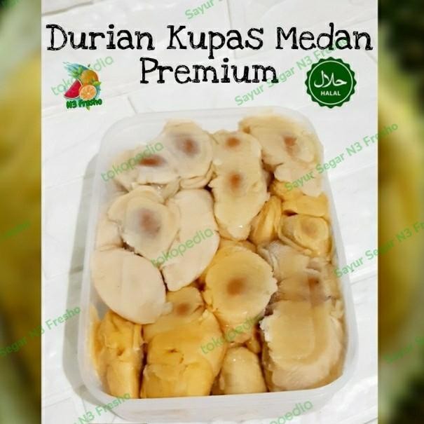 BisaInstan- Durian Kupas Medan Asli Duren Medan Asli 1Kg Manis Legit