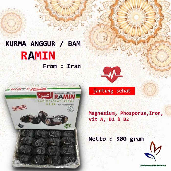 

BisaInstan- Kurma Bam Ramin Kurma Anggur Ramin 500 Gram Premium