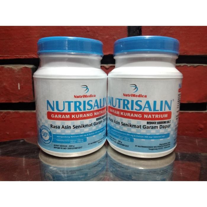 

BisaInstan- Nutrisalin Garam Sehat untuk Diet dan Hipertensi/Darah Tinggi 400 gram