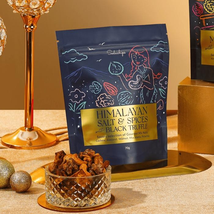 

BisaInstan- Sodachips HIMALAYAN SALT & SPICES Black Truffle Mix Nuts Snack