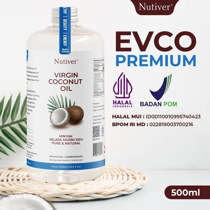 

BisaInstan- Nutiver Extra Virgin Coconut Oil / Premium VCO 500ML - Minyak Kelapa