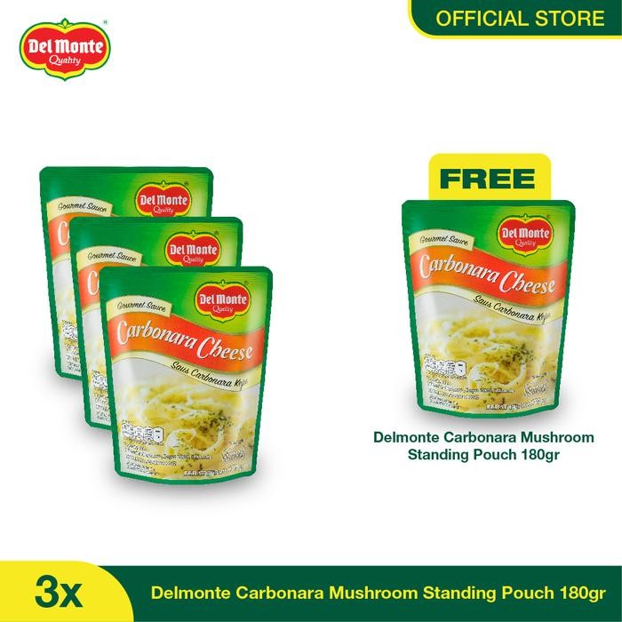 

BisaInstan- [Buy 3 Get 1 Free] Delmonte Carbonara Cheese Standing Pouch 180gr - isi 3