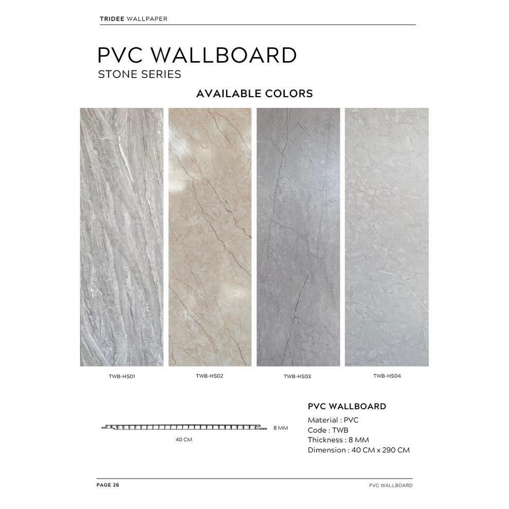 WALLBOARD TRIDEE WALLPAPER