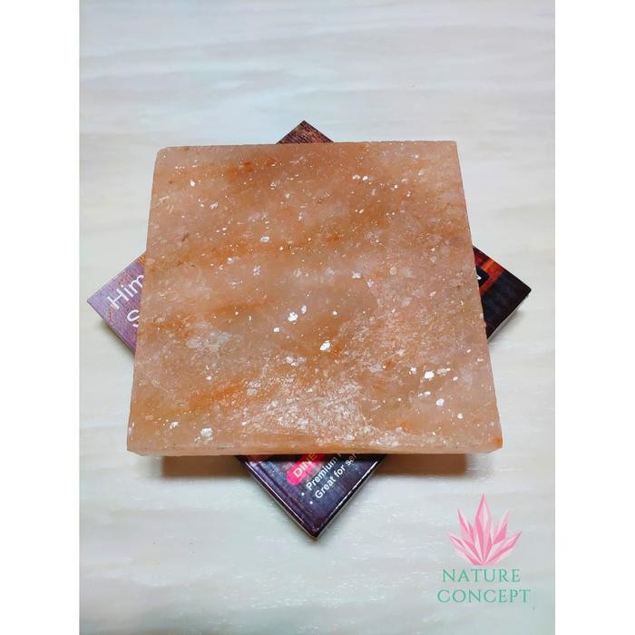 

BisaInstan- Himalayan Salt Block Grill BBQ Serving Platter Alas Garam 20x20x2.5 cm