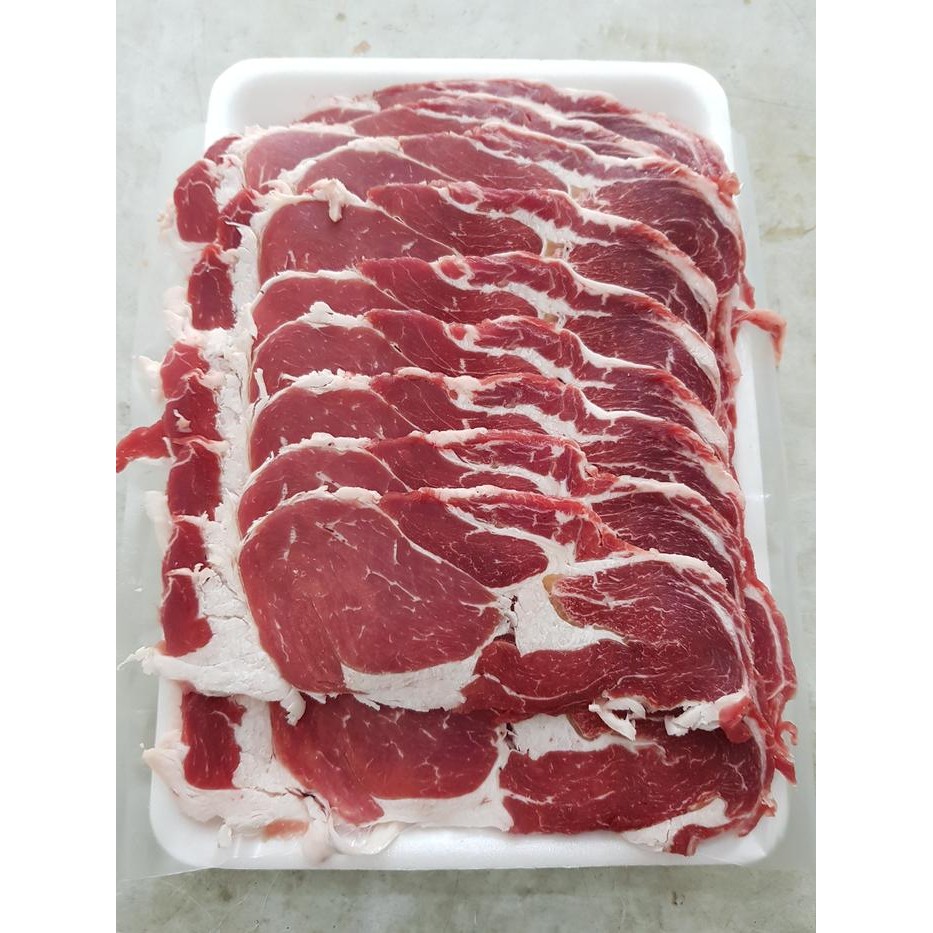 

Kirim,HariYgSama- Sukiyaki FAT - Yakiniku / Shabu" - Daging Sapi Slice Tipis 500gram