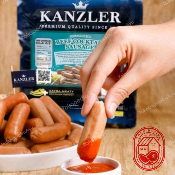 

Kirim,HariYgSama- Kanzler Beef Cocktail /Sosis Kanzler Extra Meat Premium