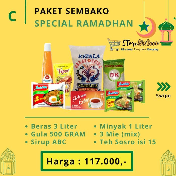 

Kirim,HariYgSama- PAKET SEMBAKO RAMADHAN C / SIRUP ABC
