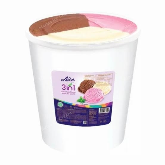 

Kirim,HariYgSama- Es Krim Aice 8 Liter Rasa Neapolitan / Ice Cream aice Neopolitan 8 ltr
