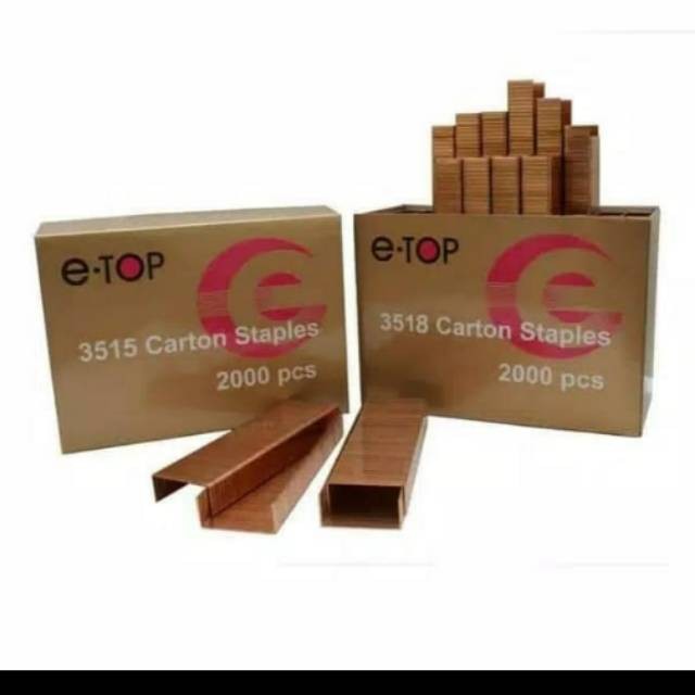 

staples carton/karton/kardus 3518 ATAU ETONA STAPLES 3/4