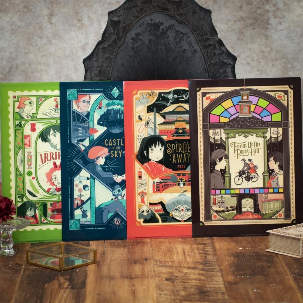 

File Holder A4 Studio Ghibli My Neor Totoro Kiki's Dey Service Howl's Moving Castle Movic Map Kertas