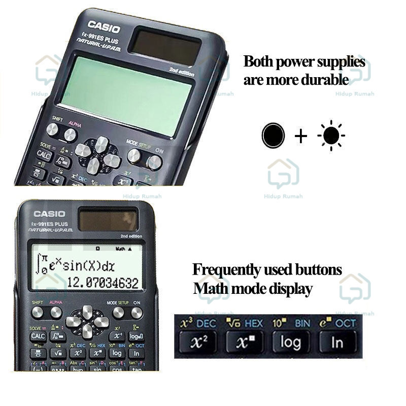 

FX-991EX - Kalkulator Sekolah/Kuliah - Internasional - Classwiz - 552 fungsi