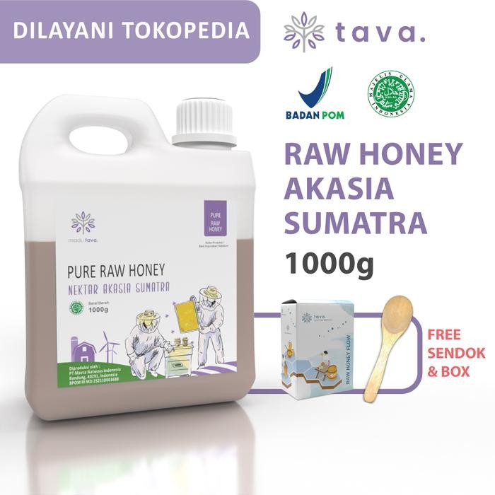 

Madu Murni Asli Tava 1kg Nektar Akasia Sumatra 100% Pure Raw Honey