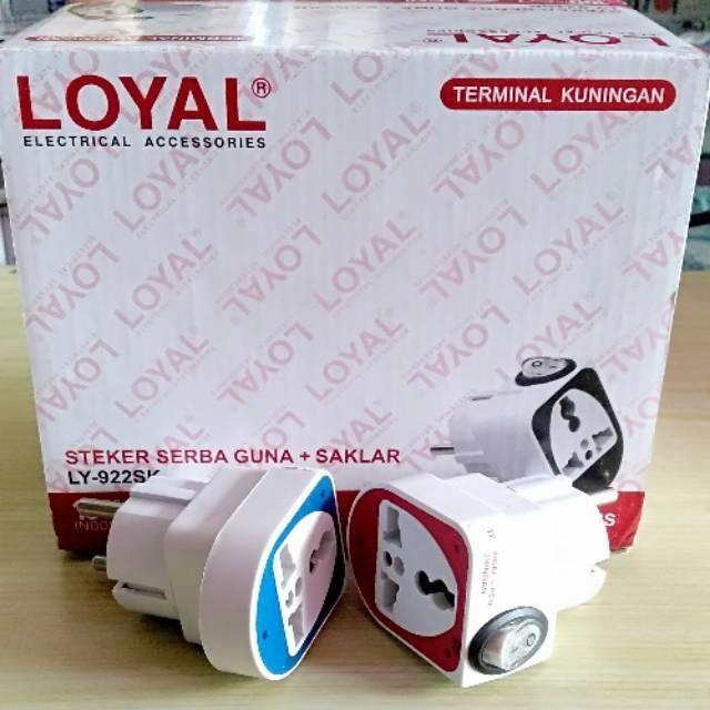 STEKER LOYAL STOP KONTAK COLOKAN LISTRIK ON OFF