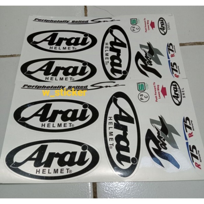 [Expert] Stiker helm set Arai Ram 4