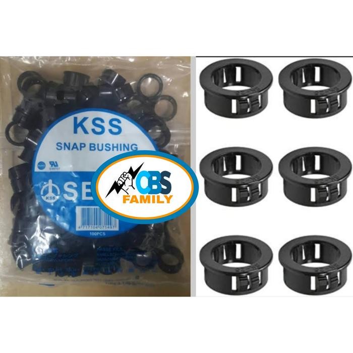 JT READY KSS SNAP BUSHING MOUNTING HOLE 12,7MM SB13 / SNAP BUSHING HITAM SB13