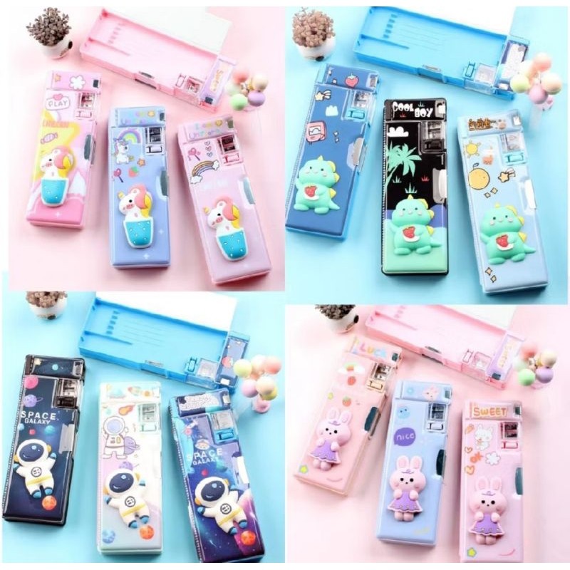 

K pensil 3D / tempat pensil karakter / k pensil anak / pencil case / / tempat pulpen / tempat pensil