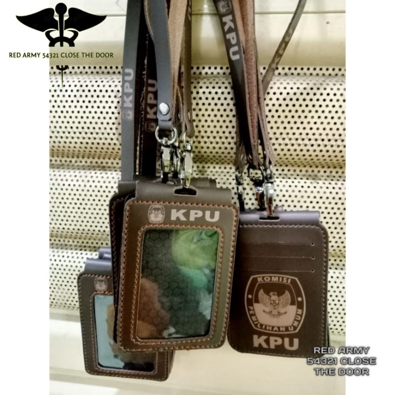 

ID Holder Tali Lanyard Name Tag Model Lipat Logo KPU