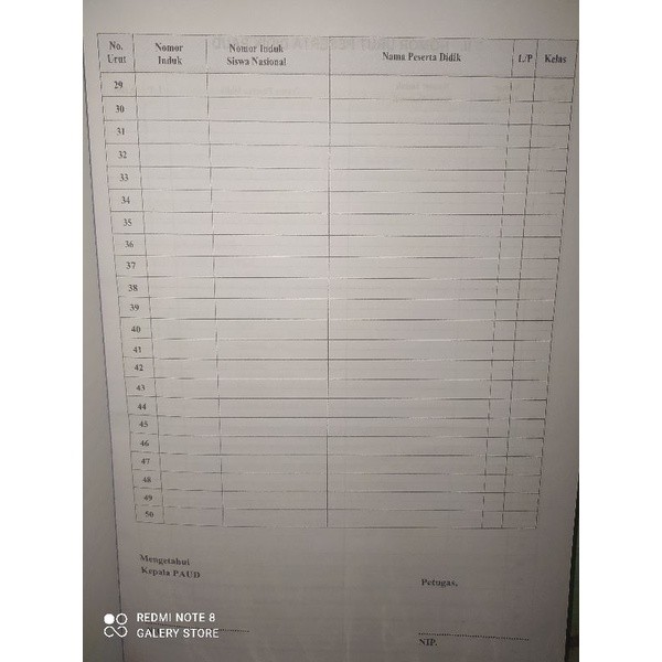 

Baru/Buku Induk PAUD, TK KURIKULUM MERDEKA ISI 50 SISedisi khusus berwarna